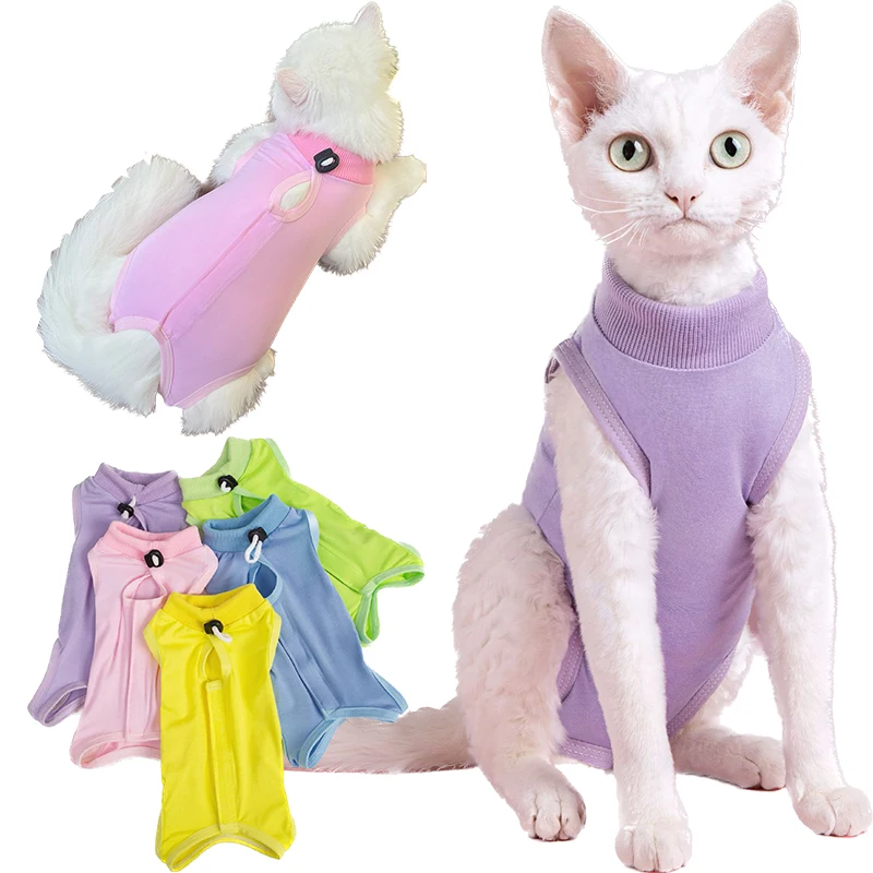 Cats Surgery Recovery Suit for Small Medium Dog Cat Vest Pet Shirt Soft Pajama After Surgery Wear Recovery Clothes Anti Licking pet clothes