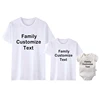 Custom Family Shirt Personalized Family T-shirts Custom Text on Shirt Cotton Unisex Tshirts Daddy Mommy Kids Shirt Baby Bodysuit 3