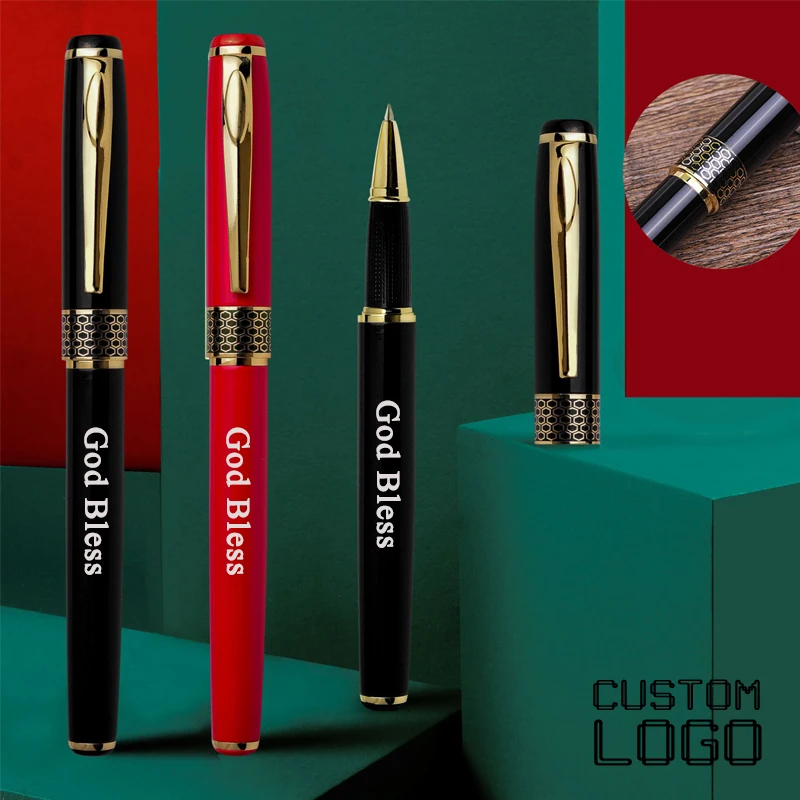 Fashion Simple Metal Ball Point Pen Business Advertising Annual Meeting Custom Logo Gift Signing Pen School Office Stationery business office metal gel pen water pen metal ball pen high end advertising pearl pen custom printing logo