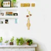 Vases Wall Mounted Flower Hanging Pot Mini Tube The Flowers Metal Decor Holder Black 6