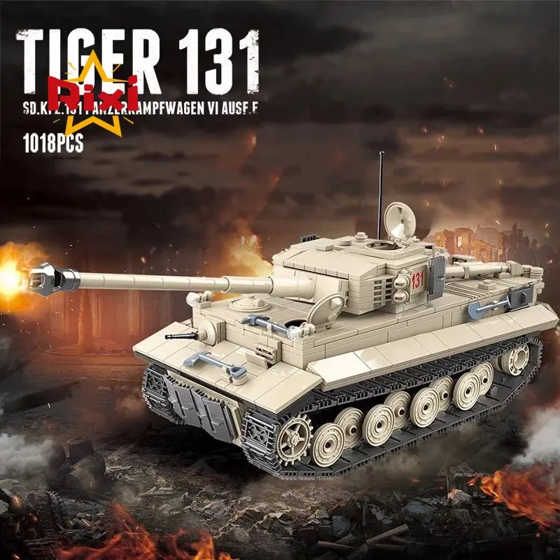 Ensemble de briques MOC pour char militaire WW2 TIGER 131 – Toy Brick  Lighting