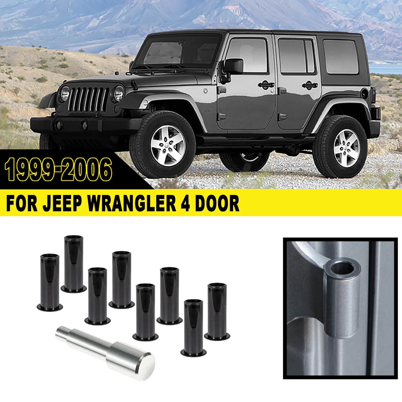 2Door4DoorDoorHingePinBushingKitForJeepWrangler19992006TJ