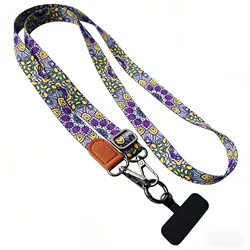 Bohemian Vintage Adjustable Neck Strap with Universal Clip - Anti - Lost Mobile Phone Lanyard (D)