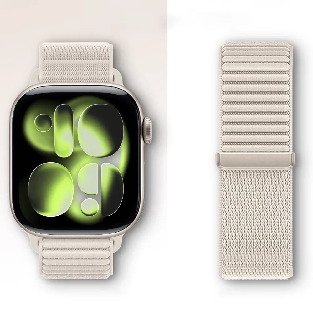 Sport Nylon Loop Strap for Apple Watch - Soft & Comfortable Band for All Sizes
