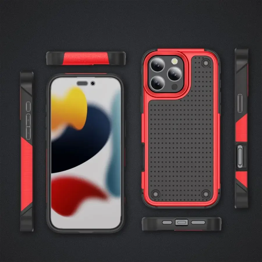 Luxury Hybrid Rugged Heavy-Duty Armor Shockproof Case - Hard Plastic Frame Back Cover