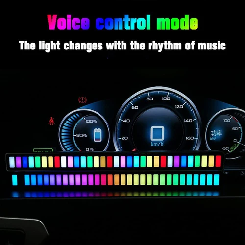RGB LED 스트립 라이트 음악 사운드 제어 픽업 리듬 앰비언트 램프, 분위기 야간 조명, 바 자동차 룸 TV 게임 장식 4