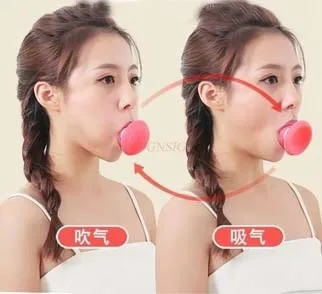 

Silicone Jawline Exerciser Lifting Firming Face Double Chin Remover Ball Breathing Trainer Muscle Training Face Lift Hot