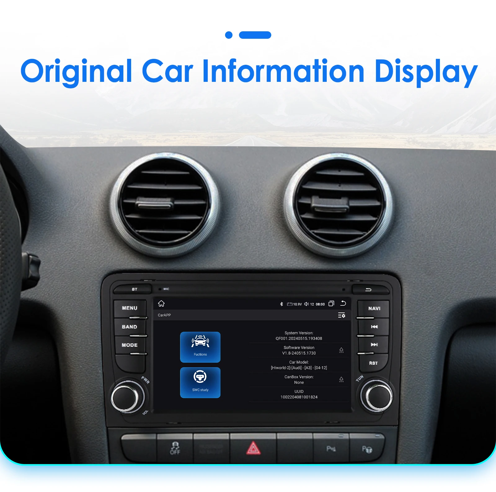 2Din Android 12 CarPlayAI Stimme Carplay Android Auto Radio Für Audi A3 8P 2003-2011 S3 RS3 auto Multimedia GPS 4G autoradio – Detail 39