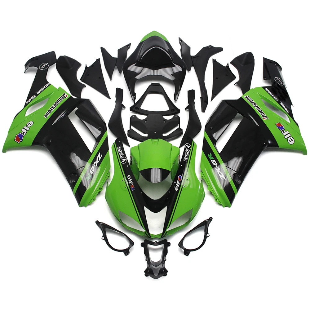 

Motorcycle Fairing Kit For Ninja 636 ZX6R ZX-6R ZX 6R 2007 2008 Fairing Kit ABS Plastic Injection Car shell Body Bodykits