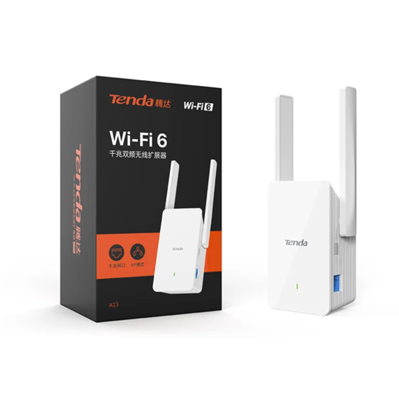 

Усилитель сигнала Tenda A23 AX1500 Wi-Fi, 6 диапазонов, 2,4/5 ГГц