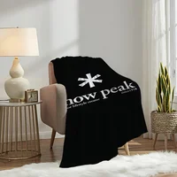 Fashion Outdoor S-Snow Peak Logo Blanket Soft Plush Nap Sofa rug for Living Room Warm Bedroom Birthday Home Travel Kid Gifts 2