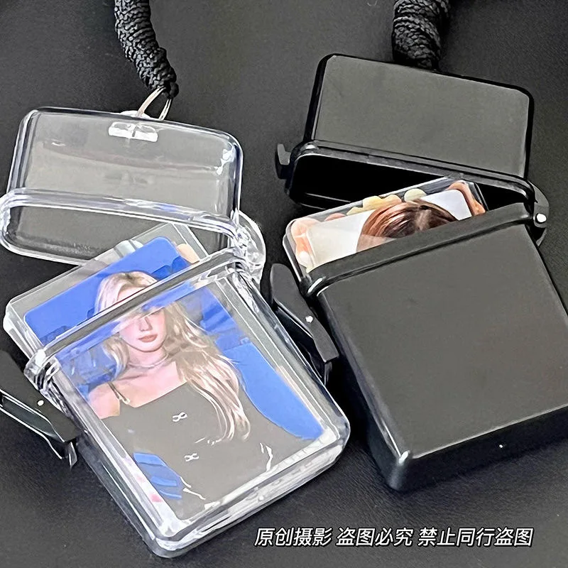 Ins 아이돌 사진 카드 보관함, 장식 사진 카드 보관함, 방수 사진 그림 수집, 거치대 메시지 정리함