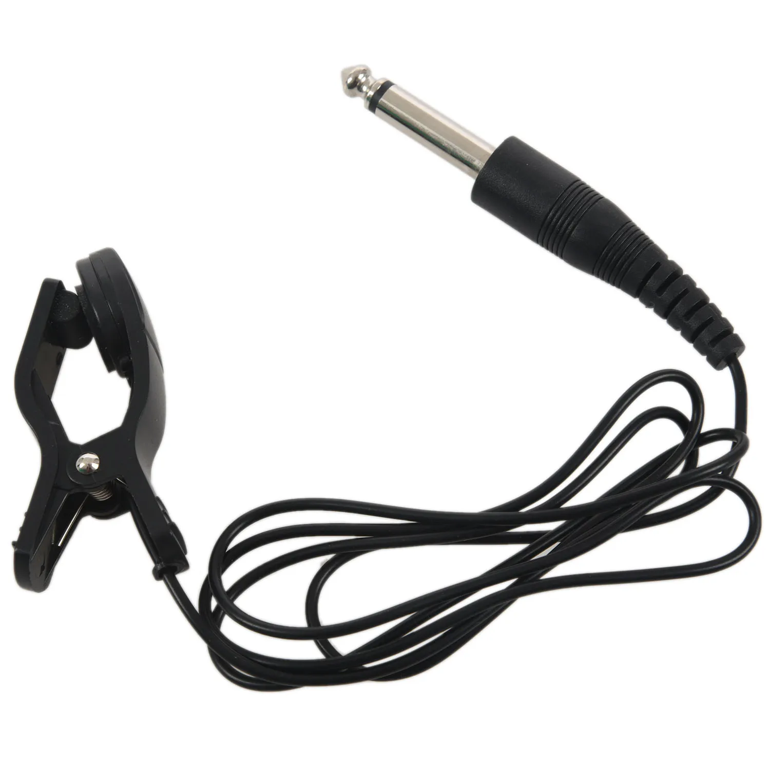 Black Universal Guitar Acoustic Clip On Pickup Piezo Contact Microphone measurement microphone