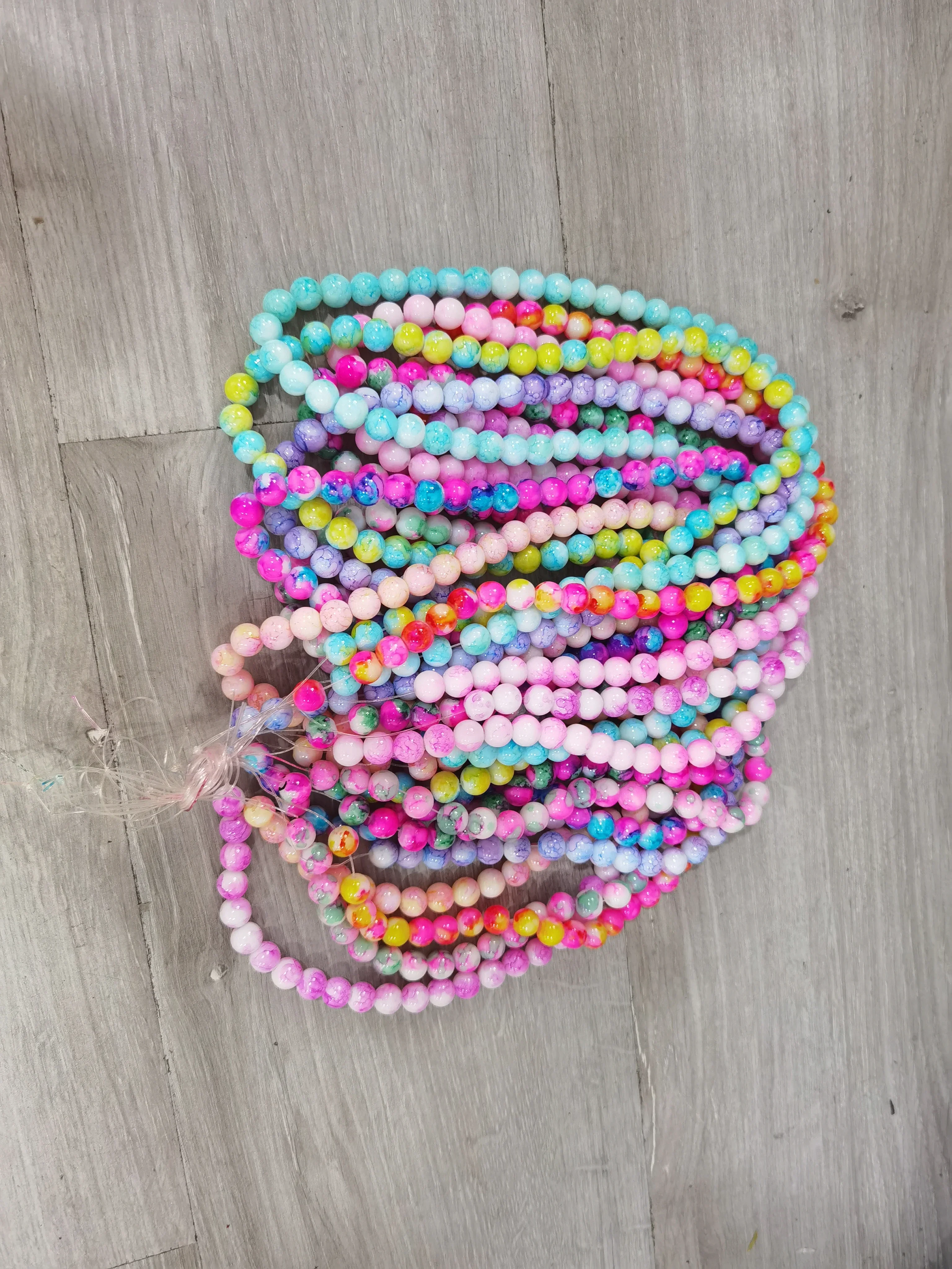 20 Strand Mixed Glass Beads 40pcs each strand in 10mm for women diy jewelry M12 6
