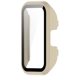 Enhanced Protective Case and Tempered Glass Screen Protector with Anti-Fall Bumper for Huawei Band 8 (Starlight)