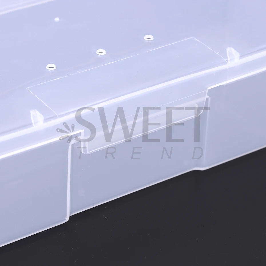 Nail Art Storage Box Nail Accessories Organizer Clear Cuboid Plastic Container Packaging Case For Pen Brush File Manicure Tools images - 6