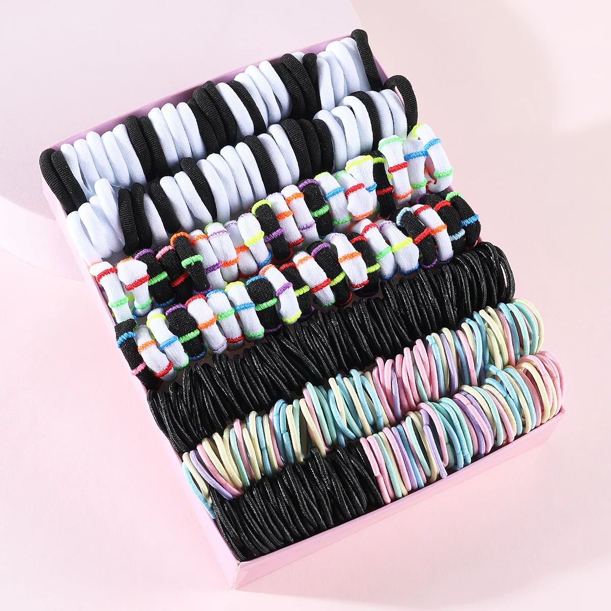 24PCS Baby Bowknot Hair Ties, Elastic Ponytail Holders Mini
