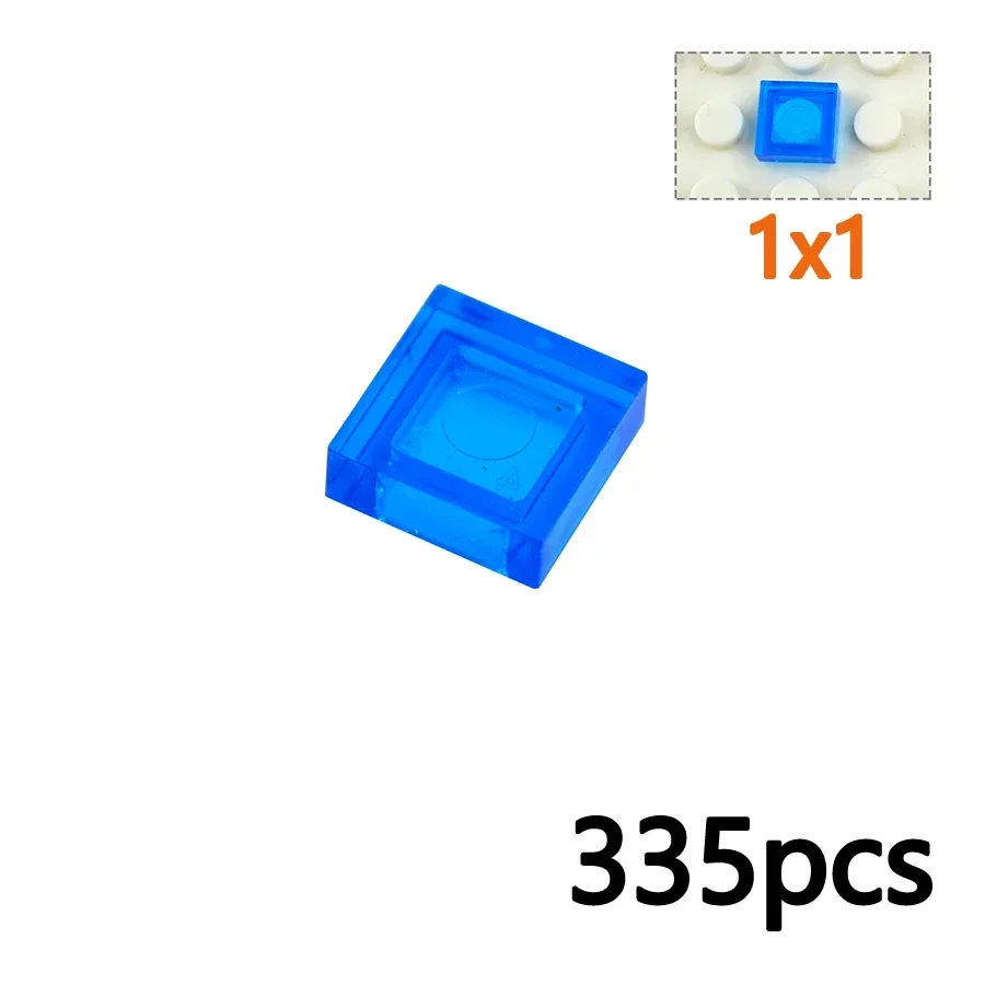 1000 Mattoncini Da Costruzione Piatti, Piastrelle 1x2 Blu E Trasparenti, Per Bambini 3+, Compatibili Con Grandi Marche