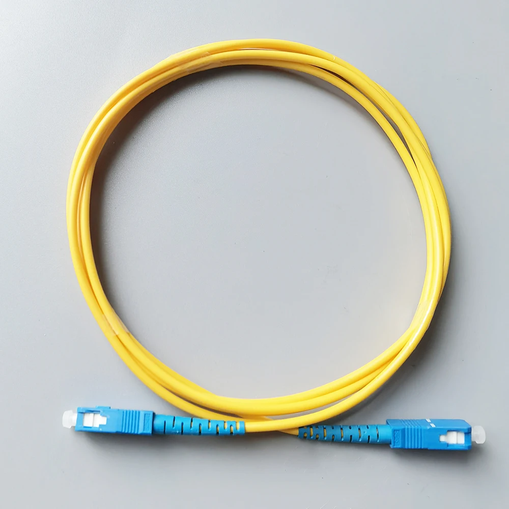 Optic Patch Cord Cable SC/UPC To SC/UPC 10M/15M/20M/30M Single Mode Fiber Optic Cable Extension for FTTH Free SC Adapter
