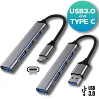Universal 4 IN 1 USB-C HUB Aluminium Alloy High Speed Type-C Splitter Laptop PC OTG Adapter Computer For Xiaomi Accessories 1