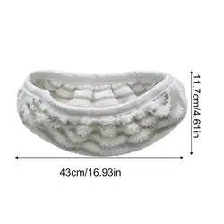 Eco - Friendly Machine Washable Microfiber Mop Pads for Versatile Home Cleaning (White)