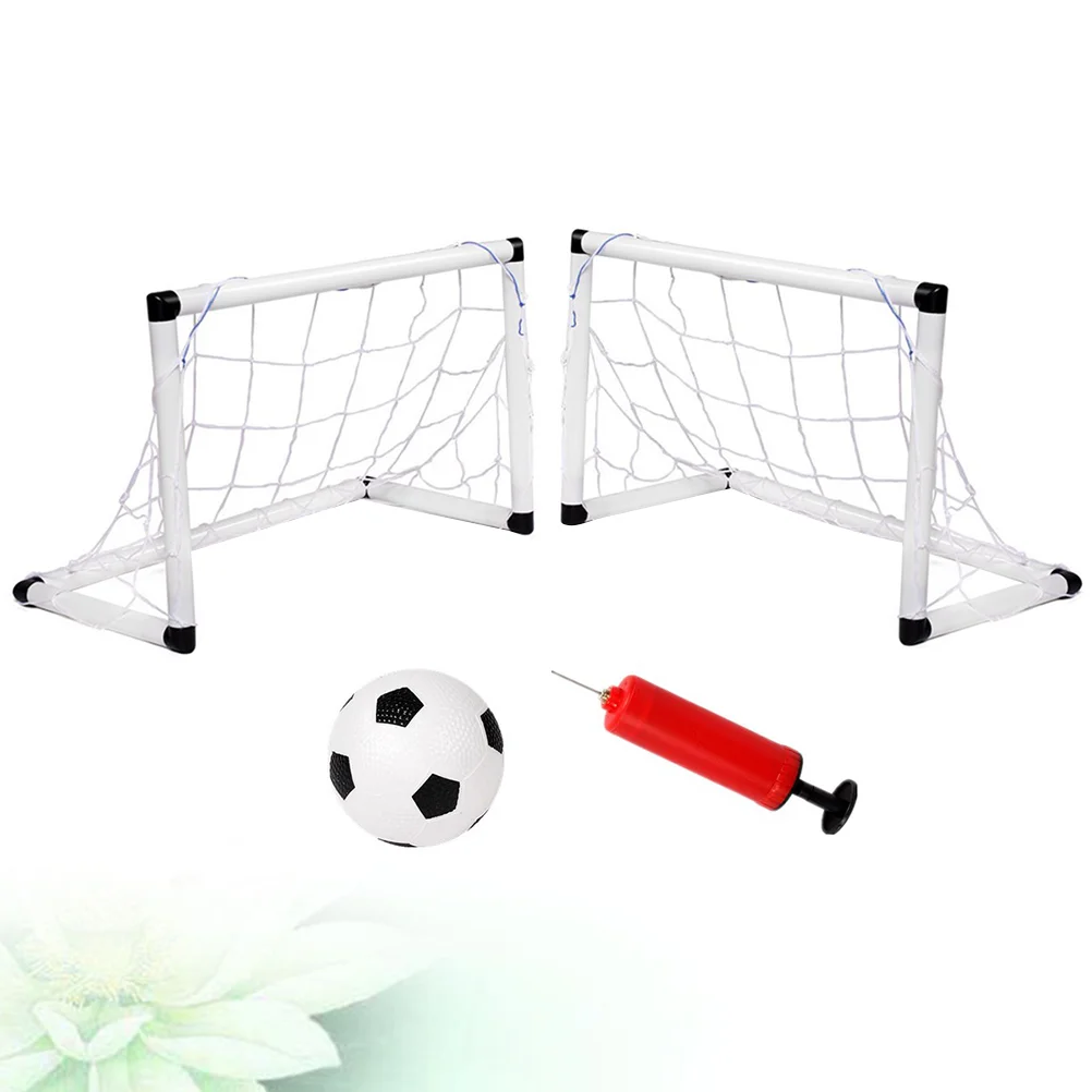 2Pcs Portable Durable Football Training Set Inflatable Soccer Sports Toy Football Doors Team Game Outdoor Activity