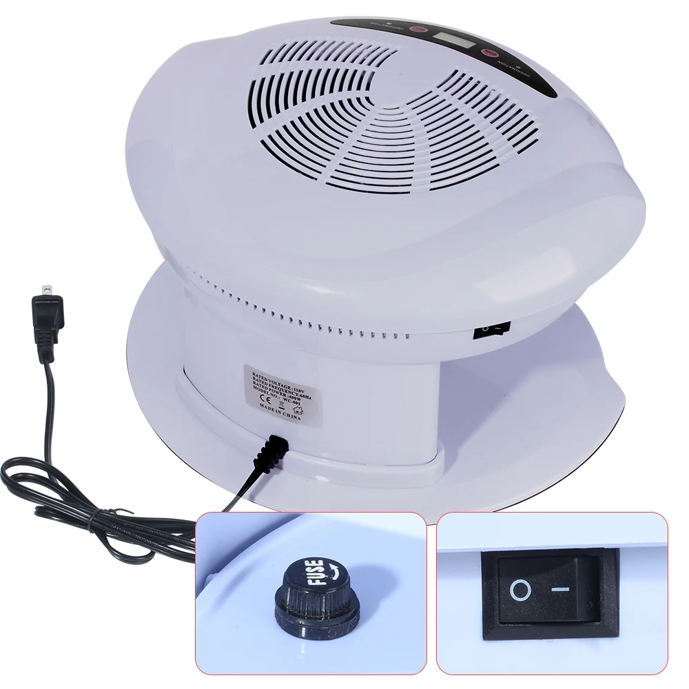 CNHIDS 400W Hot & Cold Air Blow Nail Dryer Warm Cool Nail Polish Drying Machine Fan Manicure Vacuum Cleaner Smart Sensor 5