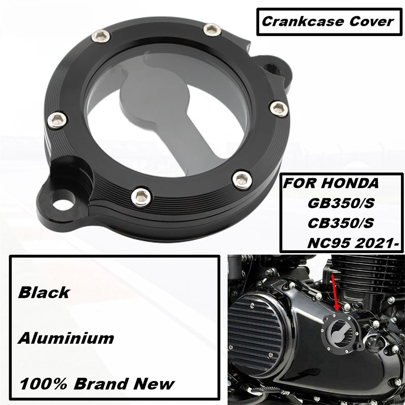 Transparent Crankcase CB 350 Engine Oil Filter Element Protection Trim Cover Aluminum FOR Honda GB350 GB350S GB350 NC59