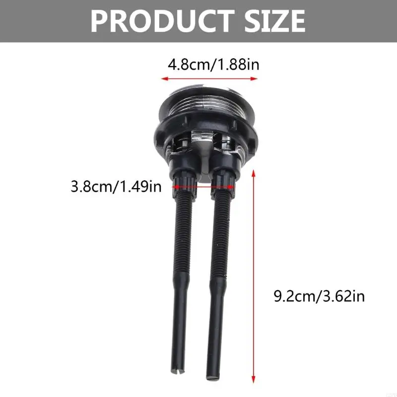 12PD Bathroom Repair Double Push Toilet Flush Button 38mm Round Designings for Bathroom