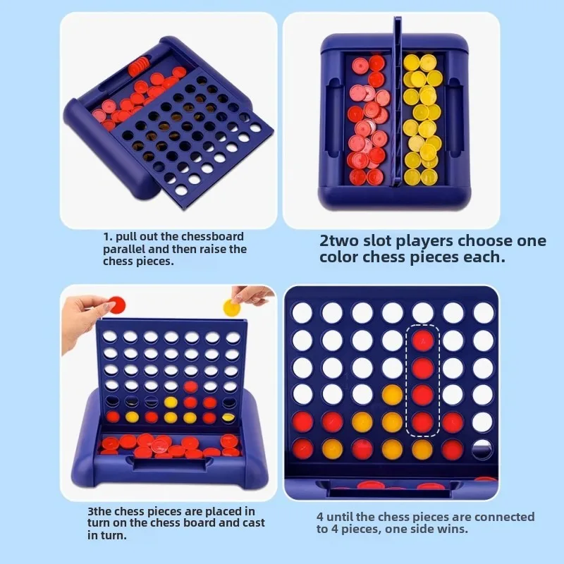 Stereoscopic Connect Four Chess Game Children's Educational Ability Five-games Spatial Thinking Training Parent-child Board Game