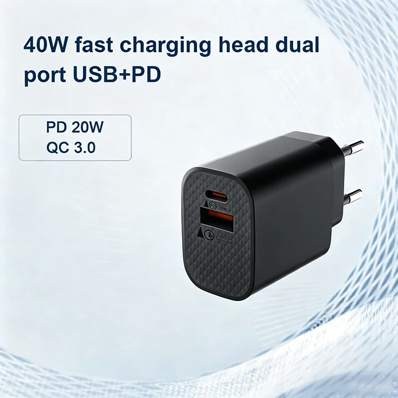PD 20W USB Fast Charger with Type C Fast Charging Data Cable