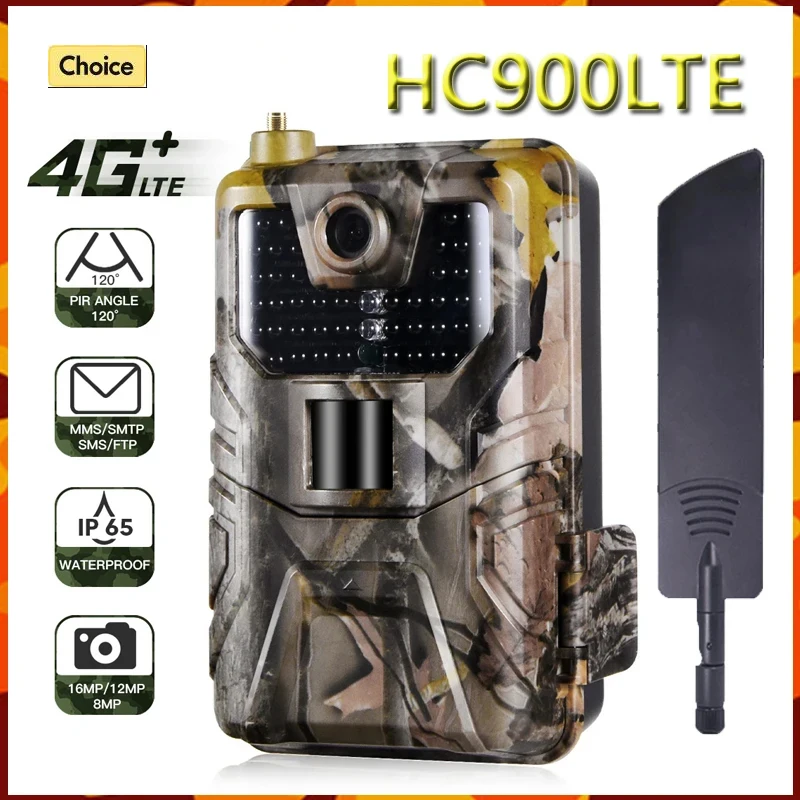Live Video APP 4G Hunting Trail Camera HC900LTE 20MP 1080P Photo Traps 0.3S MMS/SMS/SMTP/FTP Wildlife Surveillance 44LED IP65 hunting trail camera trail camera