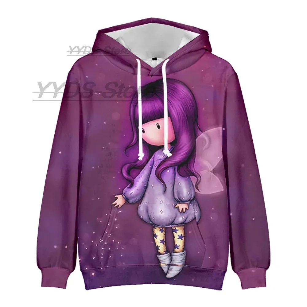 Women's Gorjuss 3D Hooded Sweatshirt, Fashion Casual Novelty, Boys and Girls, Children's Clothing, Children's Fashion 2024