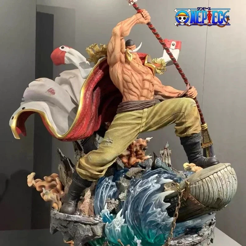 

41cm One Piece Anime Figure Edward Newgate Figure Statue Pvc Gk Statue Figurine Model Doll Collection Room Christmas Toys Gifts