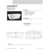 71" - Modern White Freestanding Soaking Bathtub With Chrome Drain - White Rectangle Spacious Acrylic Fiberglass Bath Tub - Deep 5