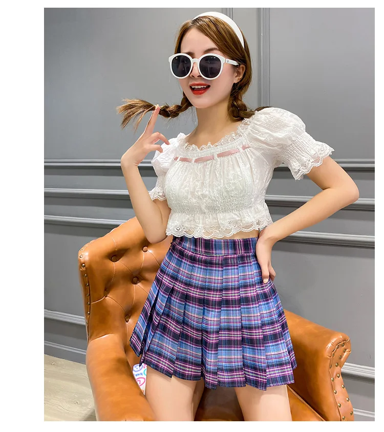 maxi skirts for women Y2k Summer Korean Fashion Short Skirt Slim High-Waisted Pleated Skirt Harajuku Preppy JK Japanese School Style A-Line Mini Skirt jean skirt