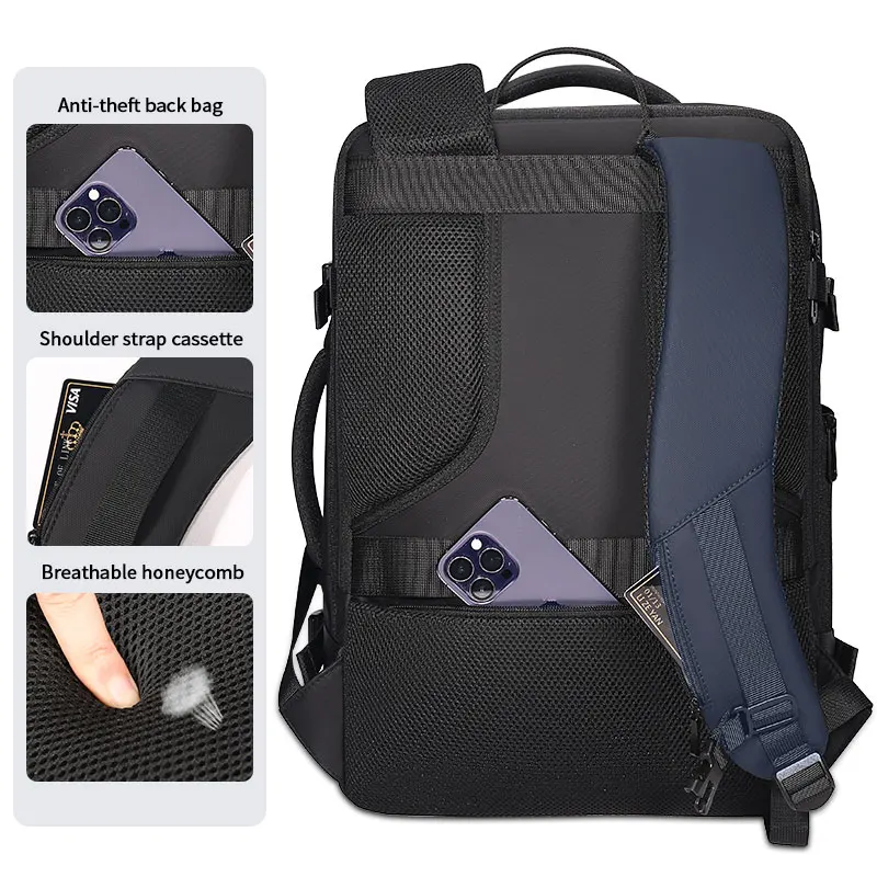 Fenruien New Multifunction Backpack Men's Business Backpack High Quality Classic Travel Male Backpacks Fit 17.3 Inch Laptop 6