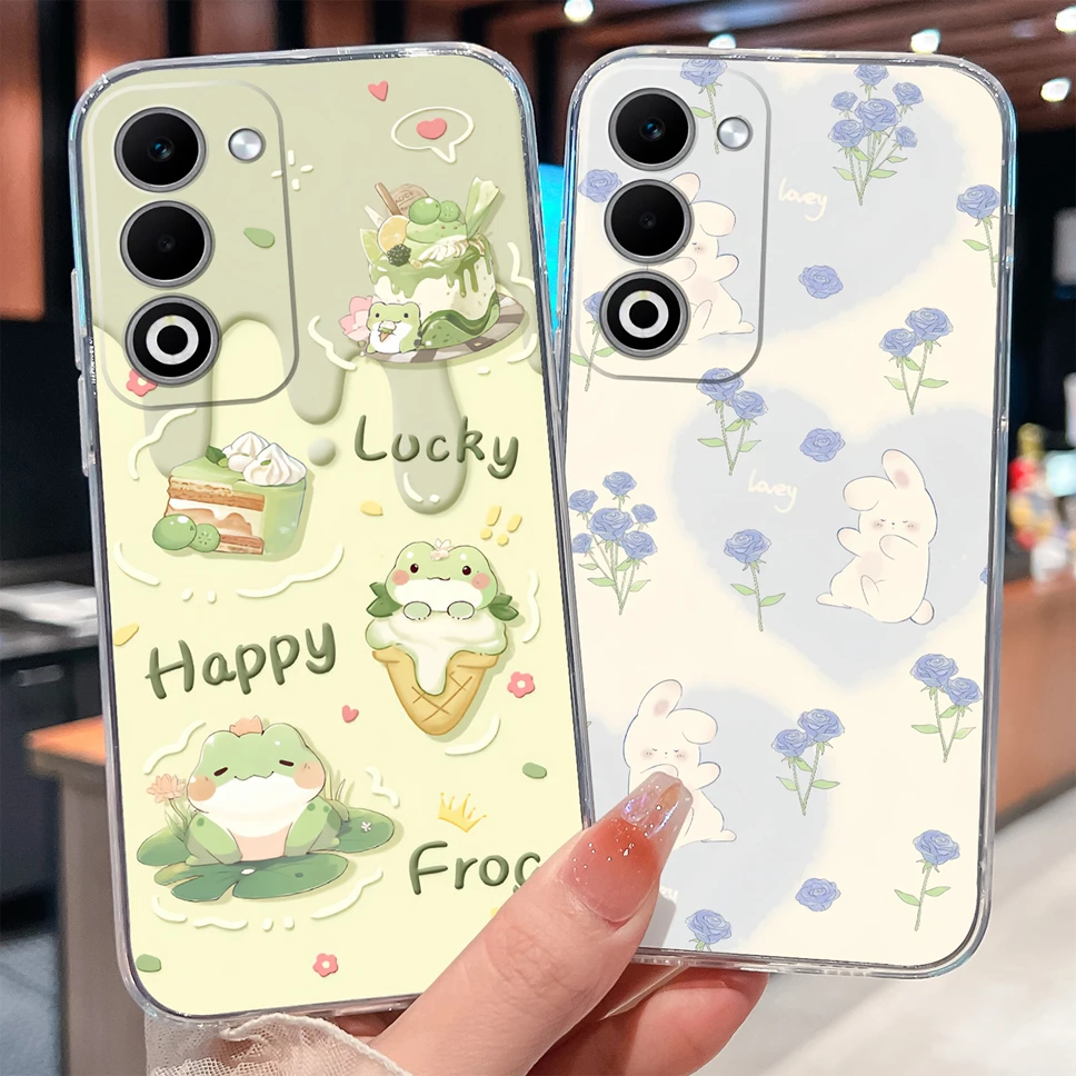 Lovely Animal Cartoon Soft TPU Transparent Silicone Bumper Phone Case