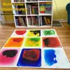 1/4/6/9pcs Liquid Splicing Floor Mats, Decorative Floor Tiles,  For Home  Nursery And School, Bathroom Accessories, Home Decor 4