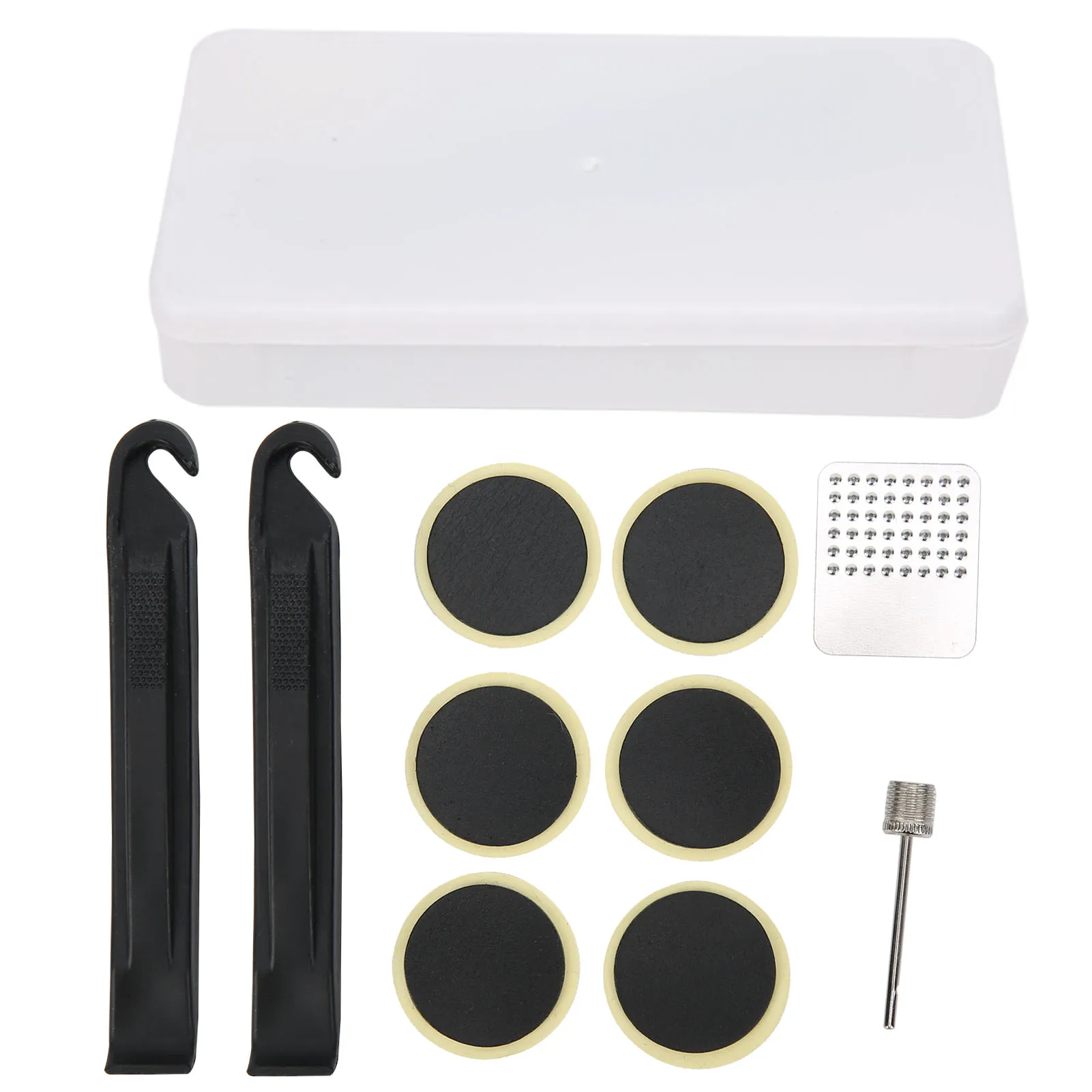 Inner Tube Repair Kit Plastic+Steel Ultra‑thin Tyre Glueless Patch