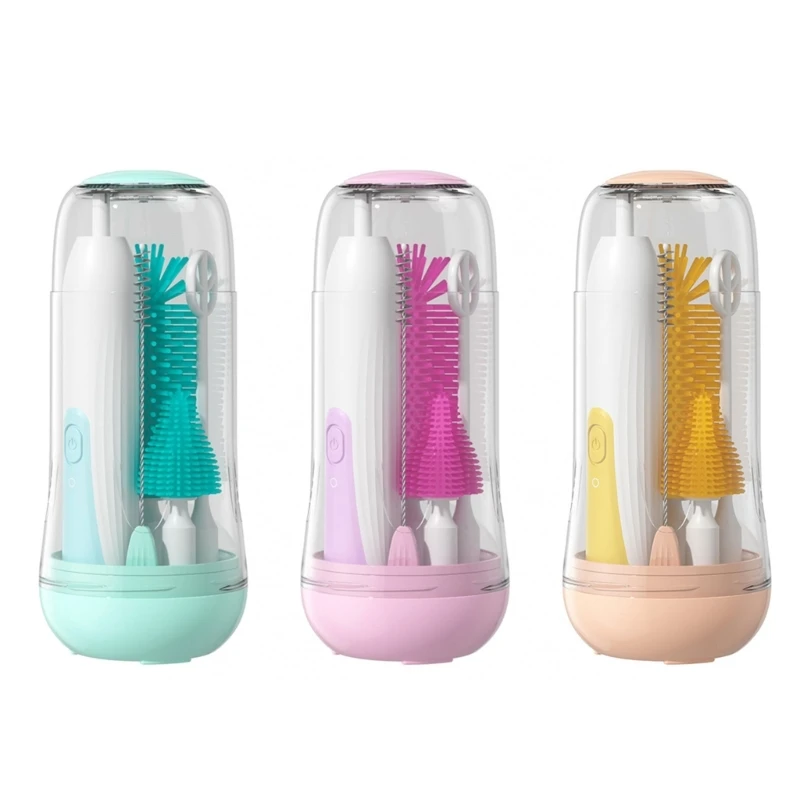 

Essential Bottle Tool Electric Baby Bottle Brush set Silicone Bottle Brush Set