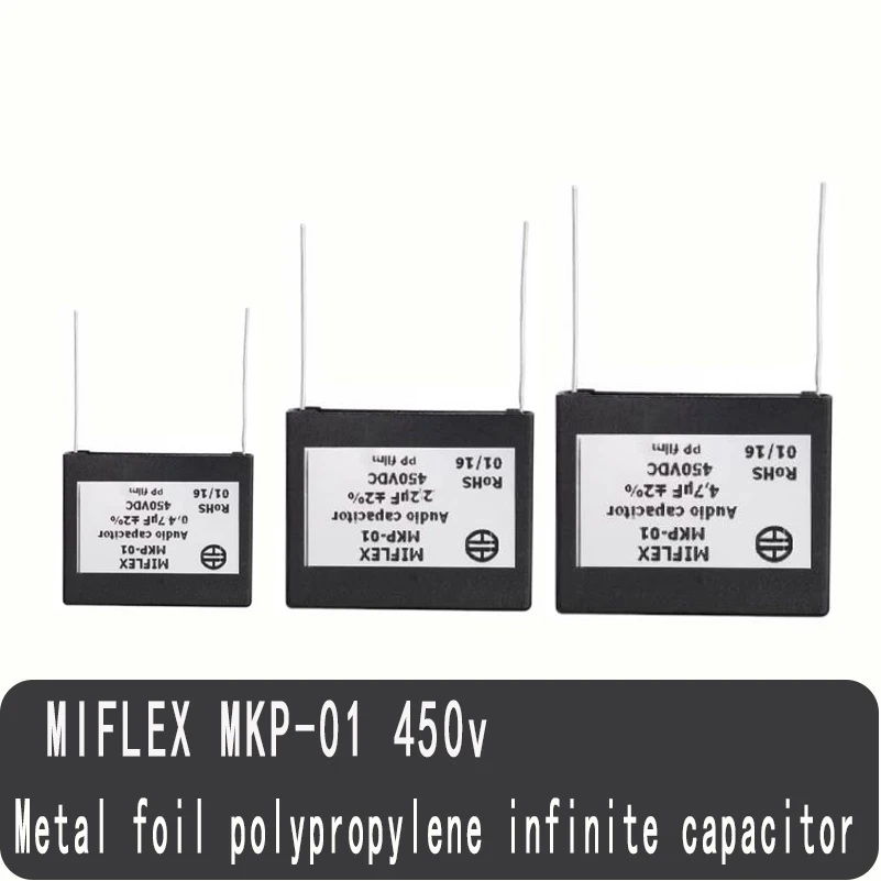 2pcs/lot original MIFLEX MKP-01 Series 450V Metal Foil Polypropylene Film Special Oil-immersed Capacitor for Audio  CBB61