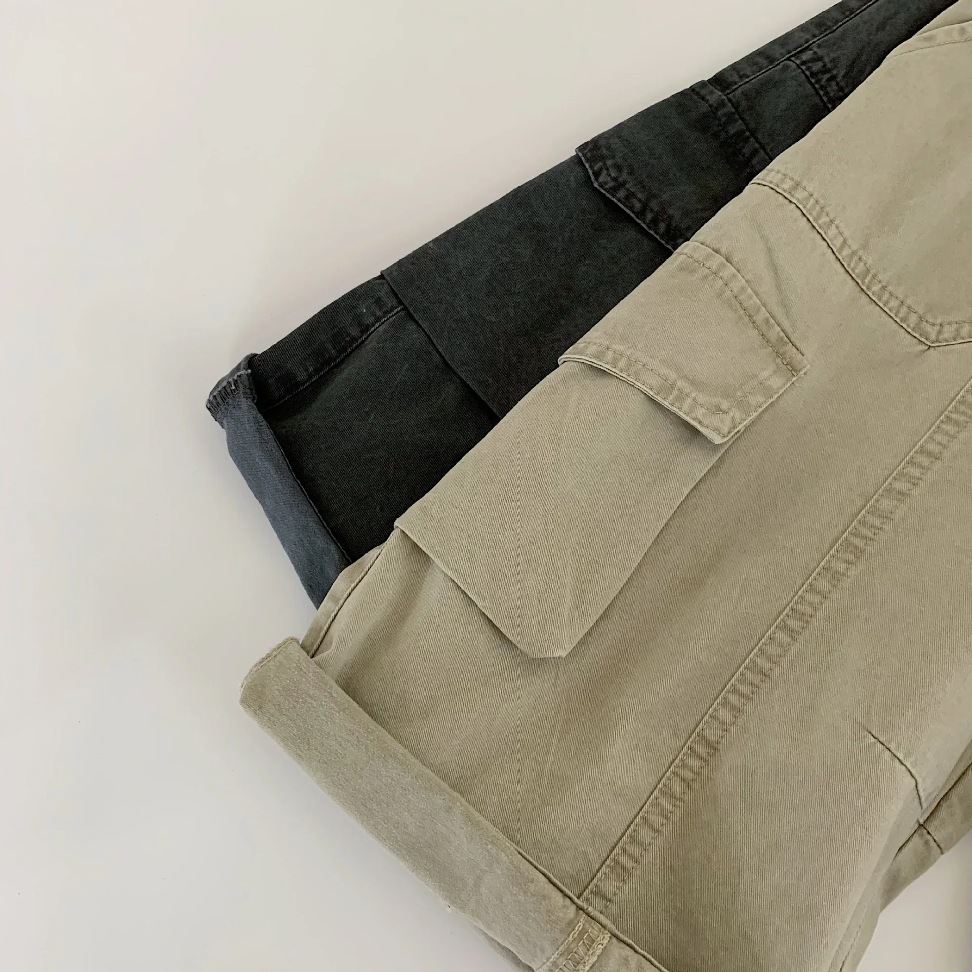 Frühling Herbst Kinder Hosen 2-10Y Jungen Baumwolle Gespleißt Tasche Gerade Cargo Hosen Koreanische Kleinkind Tragen Böden Kinder Kleidung – Detail 8