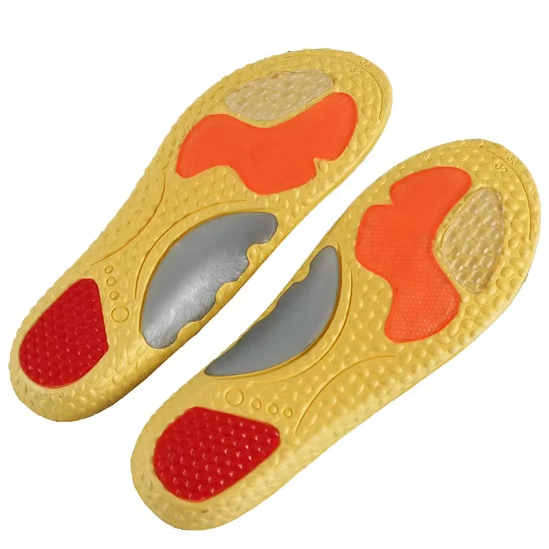 KID's sports running arch insoles adult flat foot correction support leisure shock absorption breathable function full cushion