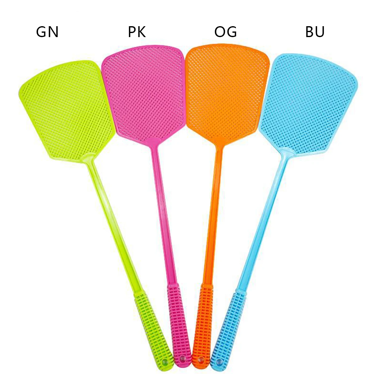 Plastic Fly Swatter For Household Use Thick And Extended Handle Large Size Manual Durable Fly And Mosquito Swatter