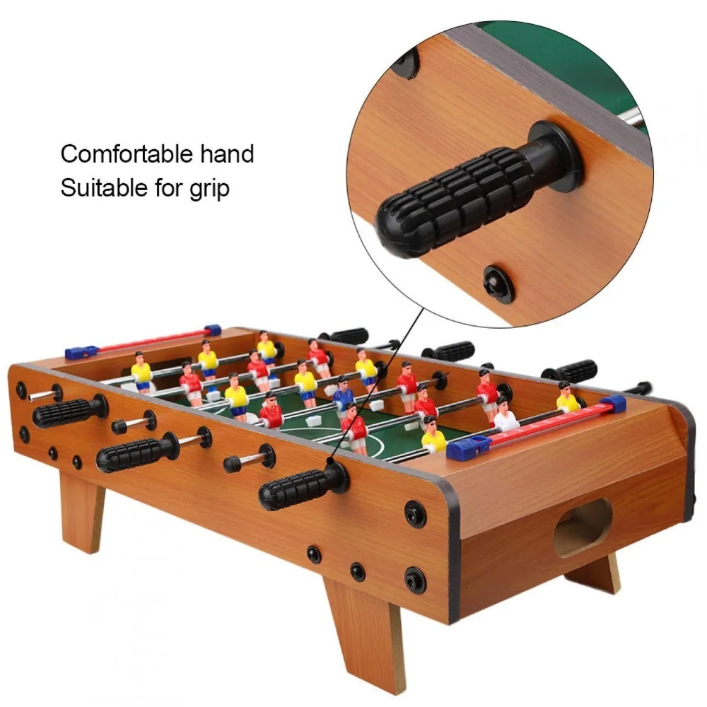 Football Table Mini Football Table Game Footballs Score Keepers Wood Soccer Table Top for Kids Family Night Parties Game Rooms 4