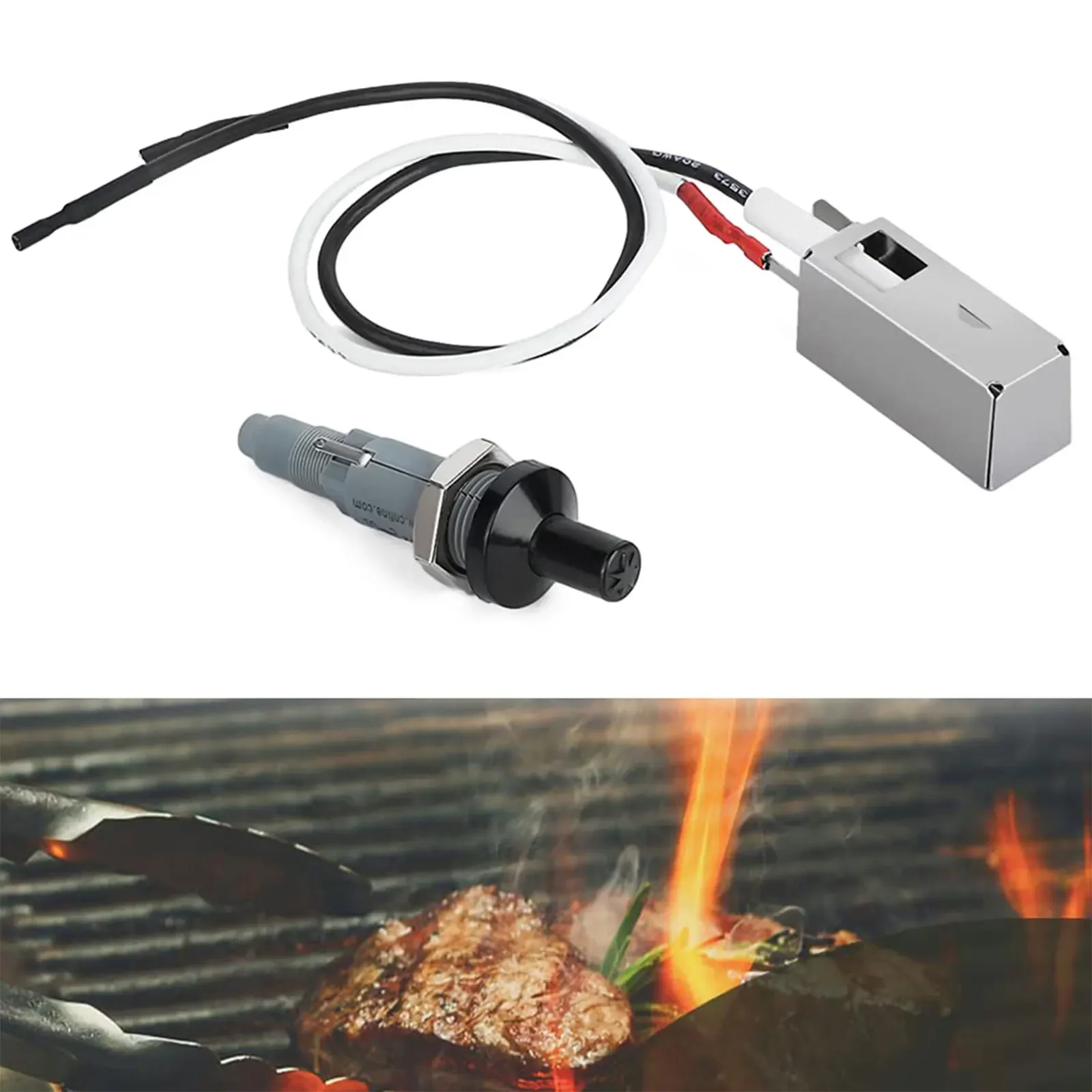 7509 Piezo Igniter Assembly Grill Replacement Kit For Weber Ⅰ&Ⅱ For Pre-2002 Kitchen BBQ Grill Replacement Parts
