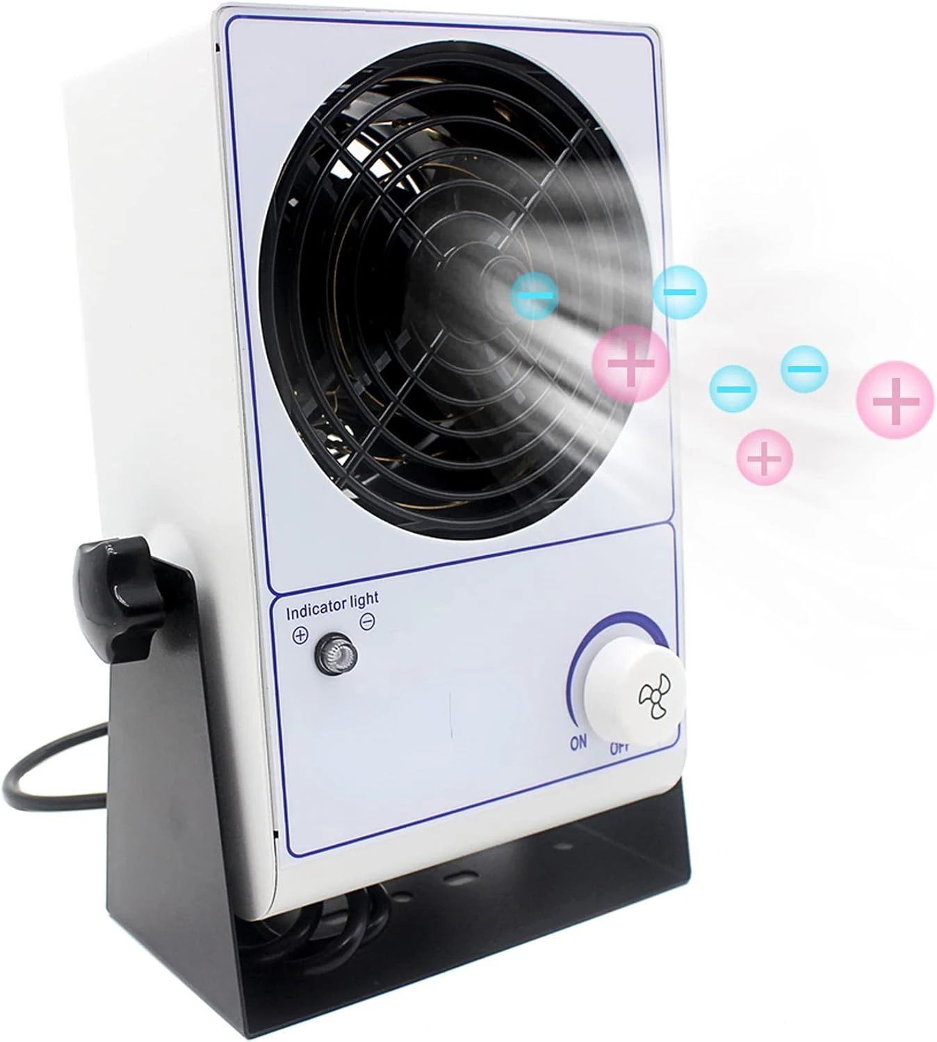 

Air Blower ESD Ionizer Desktop Ionizing Air Blower Static Eliminator Anti-Static Ionized Fan AC110V Mini makeup Parts wash bike