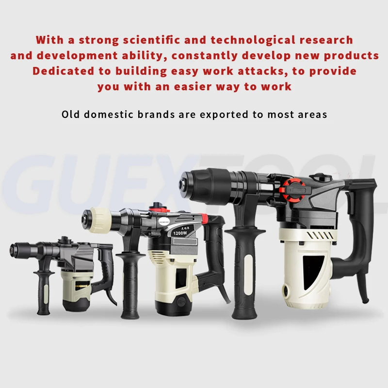 Electric Hammer Slotting Wall Floor Shock Absorption Demolition Concrete Decoration Curtains Impact Drill Electric Pickaxe ﻿ 3