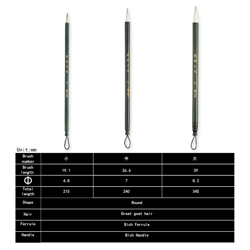 Art secret chinesische Kalligraphie Pinsel neue BW-324 Aquarell Ölgemälde feine Linie Pinsel Haken Linie Stift regelmäßige Schrift schreiben – Detail 10
